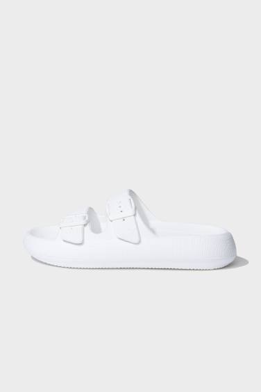 شبشب إيفا بكعب عالي بشريط مزدوج