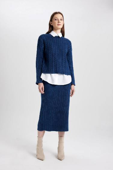 جيبة تريكو قطن قصة عادية