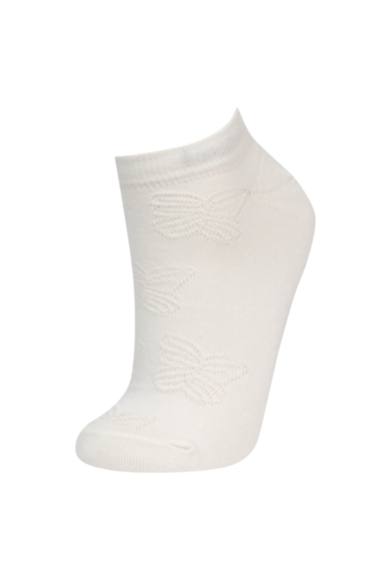 Kadın 3'lü Pamuklu Patik Çorap