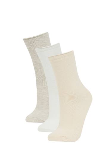 Woman 3 Piece Cotton Long Socks