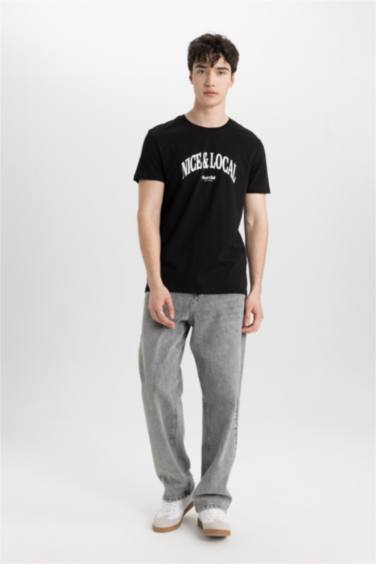 Slim Fit Crew Neck Printed T-Shirt