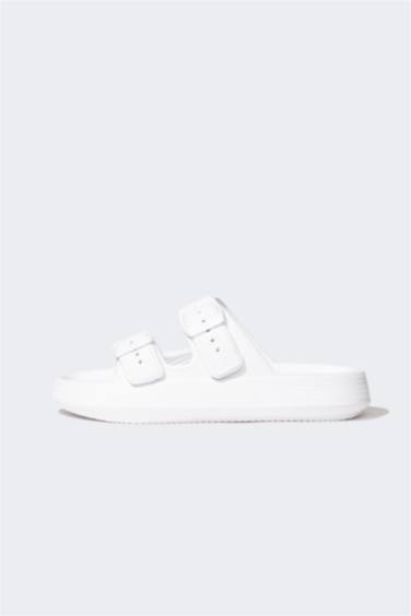 شبشب ولادي إيفا بكعب عالي بشريط مزدوج