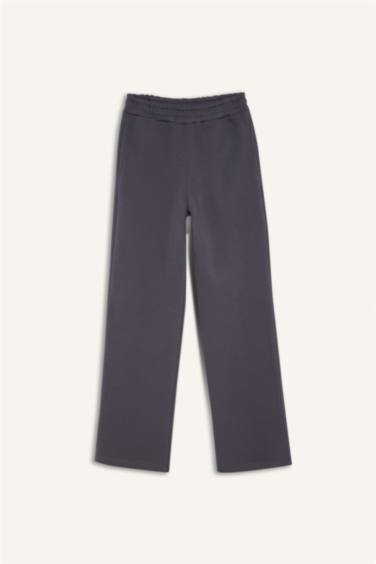 Straight Fit Basic Yüksek Bel Kalın Eşofman Altı