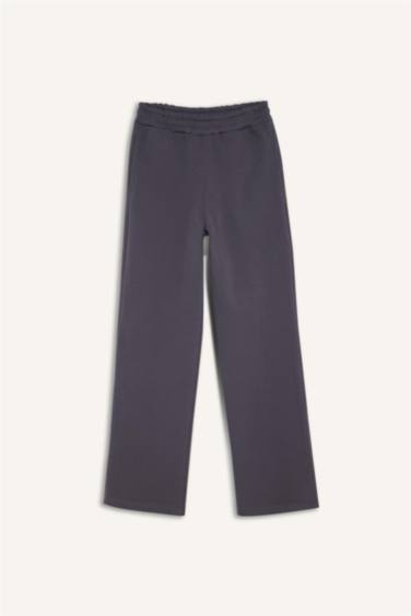 Straight Fit Basic Yüksek Bel Kalın Eşofman Altı