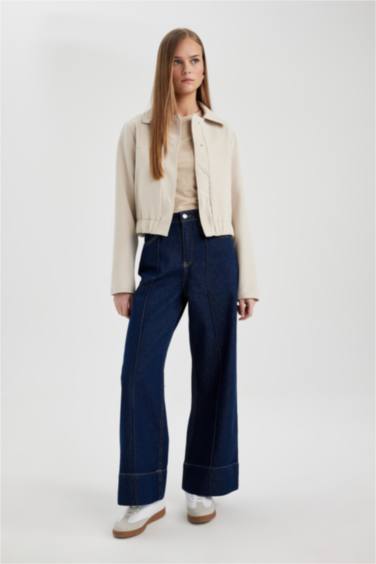 Polo Collar Bomber Jacket