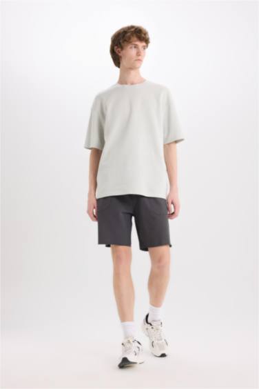 Short slim basique en coton