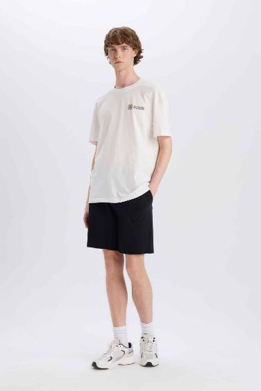 Cotton Slim Fit Skinny Leg Pocketed Basic Shorts