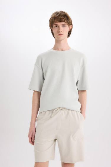 شورت قطن سليم فيت بساق ضيق