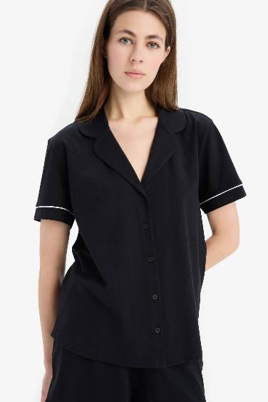 Pijama Takımı Kısa Kollu Üst Şort Alt-Fall in Love