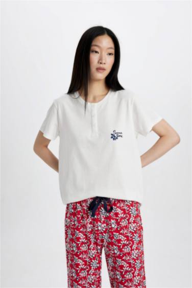 Pyjama à manches courtes imprimé