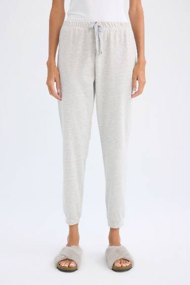 سروال بيجاما قصة عادية برباط