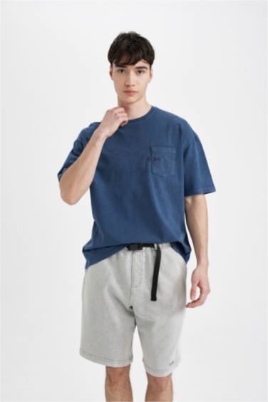 Oversize Fit Regular Hem Shorts