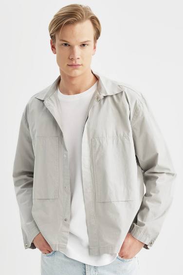 Relax Fit Cotton Long Sleeve Shirt