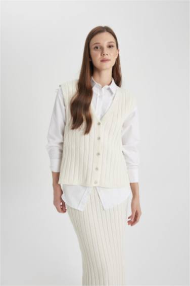 Regular Fit V-Neck Vest