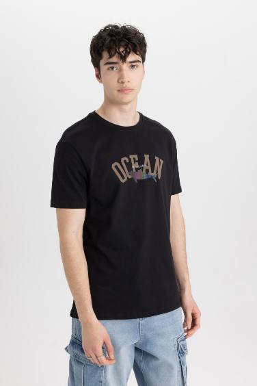 Regular Fit Crew Neck Short Sleeve T-Shirt