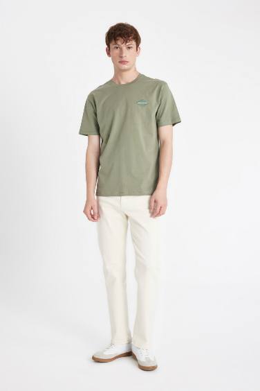 Regular Fit Crew Neck Printed T-Shirt