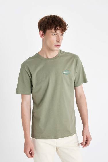 Regular Fit Crew Neck Printed T-Shirt