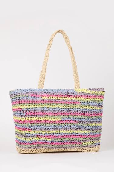 Woman Straw Shopping Bag