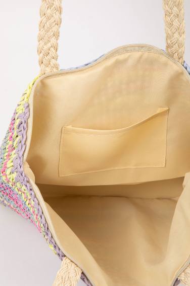 Woman Straw Shopping Bag