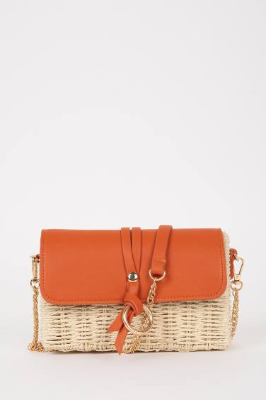 Woman Straw Crossbody Bag