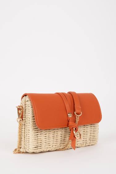 Woman Straw Crossbody Bag