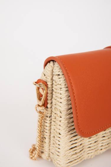 Woman Straw Crossbody Bag