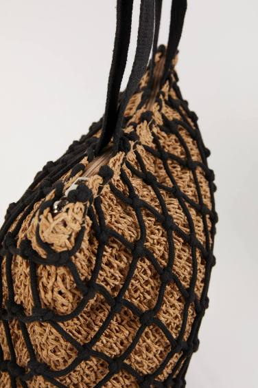 Woman Straw Shopping Bag