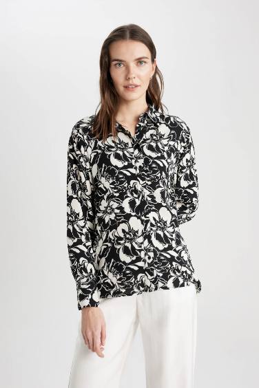 Туника оверсайз с длинным рукавом