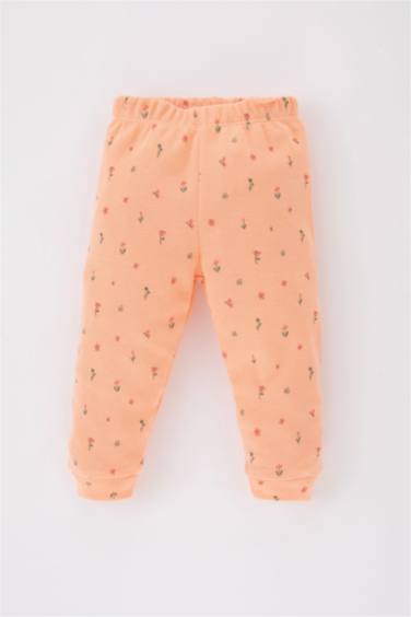 Baby Girl Floral Waffle 2 Piece Pajama Set