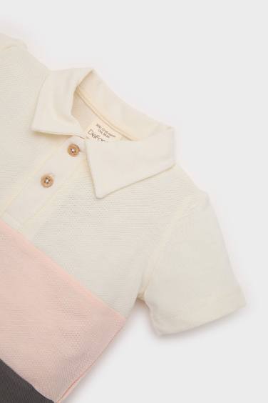 Baby Boy Color Block Pique Polo T-Shirt