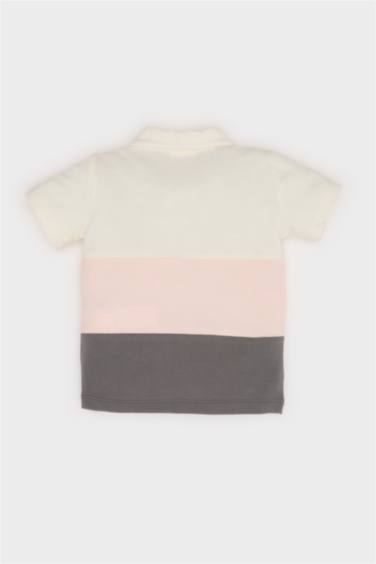 Baby Boy Color Block Pique Polo T-Shirt