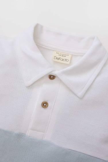 T-shirt Polo en maille piquée à manches courtes pour bébé garçon