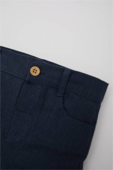 Erkek Bebek Çizgili Düz Paça Gabardin Pantolon