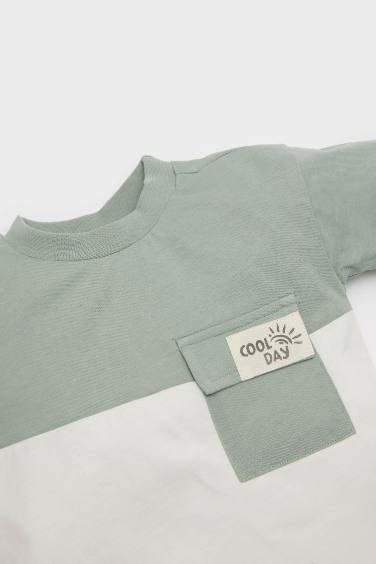 Regular Fit Color Block Short Sleeve T-Shirt