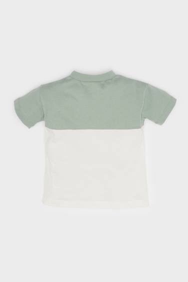 Regular Fit Color Block Short Sleeve T-Shirt