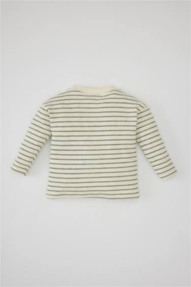 Baby Boy Regular Fit Crew Neck Striped T-Shirt
