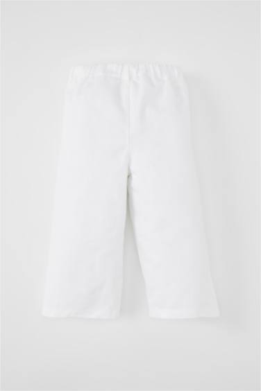 Pantalon Gabardine à Jambes Larges Pour Bébé Fille