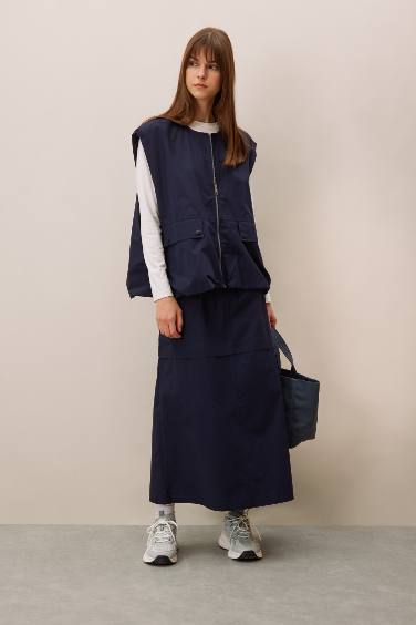 Cargo Fit Poplin Skirt