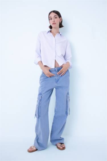 قميص أوكسفورد اوفر سايز بياخة قميص