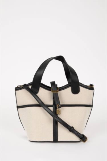 Әйелдерге кенеп шынжырлы иық сөмкесі