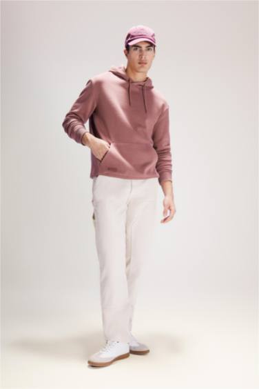 Gabardin Pantolon Wide Leg Düz Paça Cepli