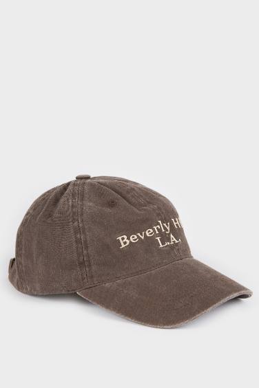 Man Embroidered Denims Baseball Cap