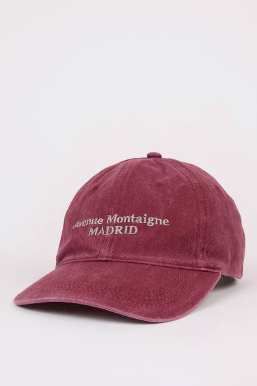 Man Embroidered Jean Baseball Cap