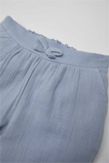 Pantalon Mousseline à Jambes Larges pour Bébé Fille