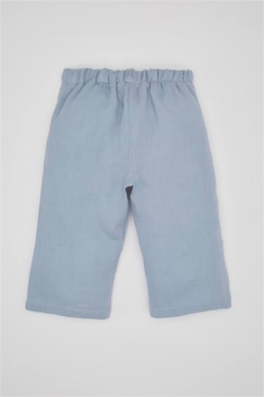 Pantalon Mousseline à Jambes Larges pour Bébé Fille