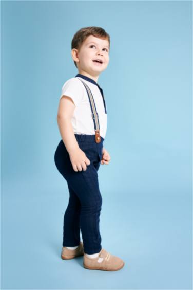 Baby Boy Muslin Trousers 2 Piece Set