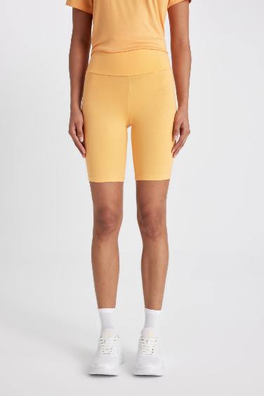 ليجن رياضي قصير بايكر برتقالي فاتح من DeFactoFit