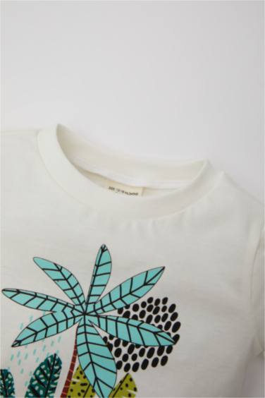 سيت ولادي شورت و تيشيرت نص ردن قصة عادية - قطعتين