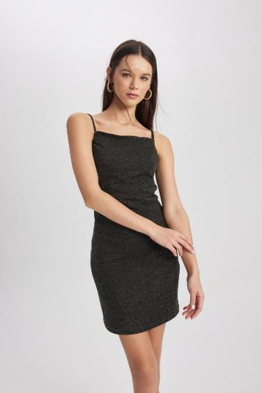 Bodycon Crew Neck Mini Dress