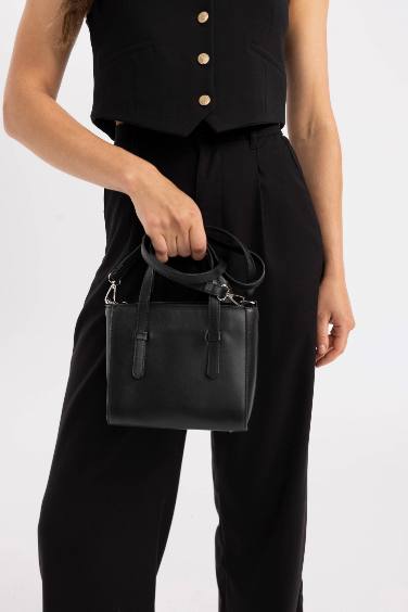 Faux Leather Hand Bag